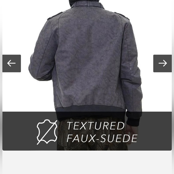 Members Only Faux Suede Iconic Racer Jacket small - Picture 4 of 6